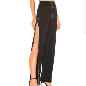 Danielle guizio black maud zipper pants
